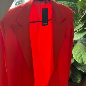 New oversized deep orange blazer